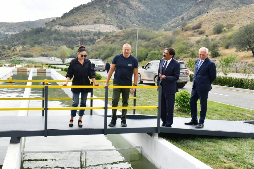 Laçın rayonunda “Həkəri Balıq Təsərrüfatı”nın açılışı olub