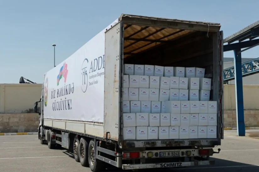 Azərbaycan Malatyaya humanitar yardım göndərib