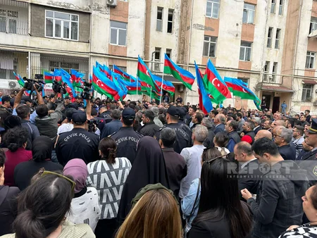 Erməni terroru nəticəsində həlak olan polis serjantı dəfn olunub - YENİLƏNİB-2