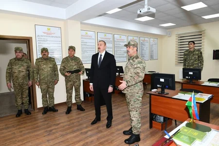 Президент Ильхам Алиев принял участие в открытии Н-ской воинской части Минобороны