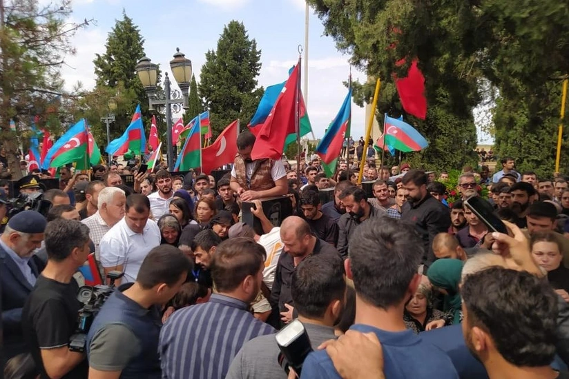 В Товузе похоронен шехид Фируз Ахмедов