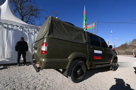 На дороге Ханкенди-Лачын вновь созданы условия для проезда автомобилей снабжения российских миротворцев