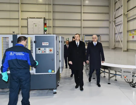 Azərbaycan Prezidenti Sumqayıt Kimya Sənaye Parkında olub