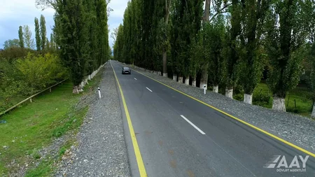 Zaqatalada Əliabad-Bəhmətli-Kürdəmir-Lahıc yolu yenidən qurulub