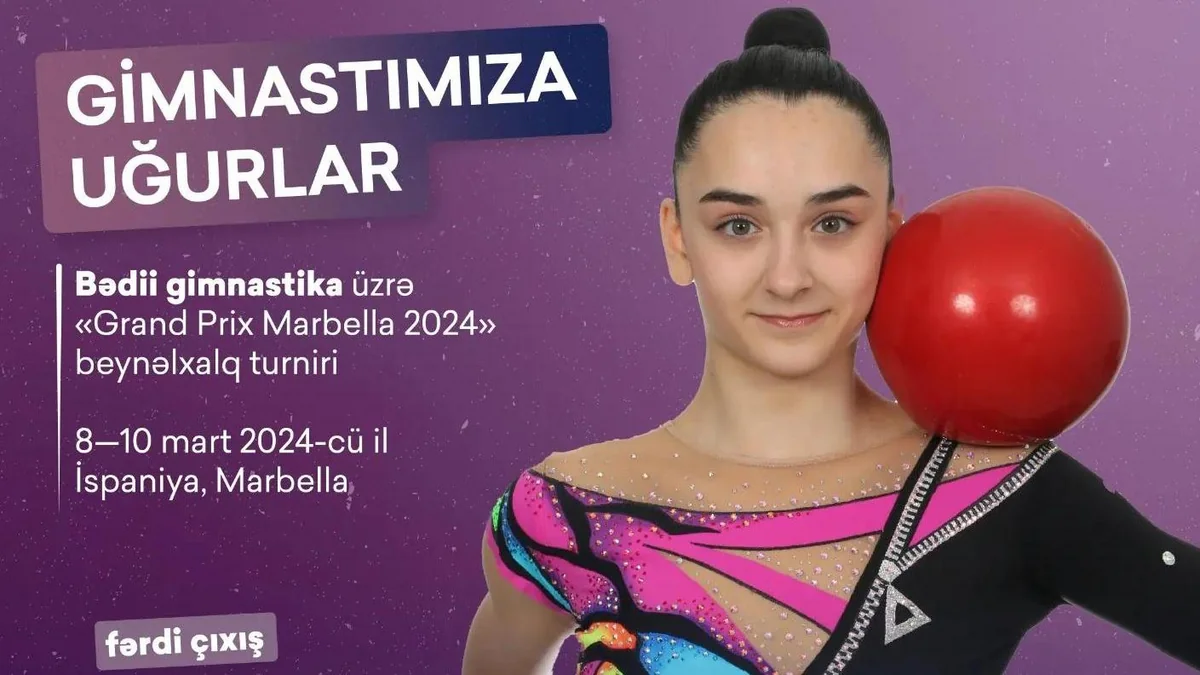 Azərbaycan bədii gimnastı İspaniyadakı turnirdə çıxış edəcək