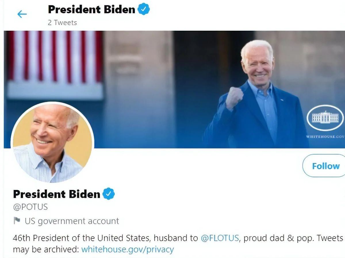 Twitter-аккаунты Белого дома передали администрации Байдена