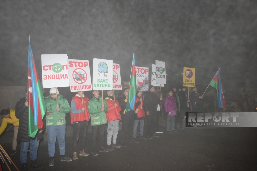Xankəndi-Laçın yolunda aksiya dumanlı və soyuq havada da davam edir, etirazçıların tələbləri dəyişməzdir