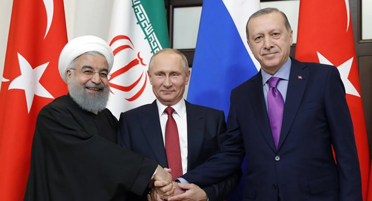 Soçidə Ərdoğan, Putin və Ruhani arasında üçtərəfli görüş başlayıb
