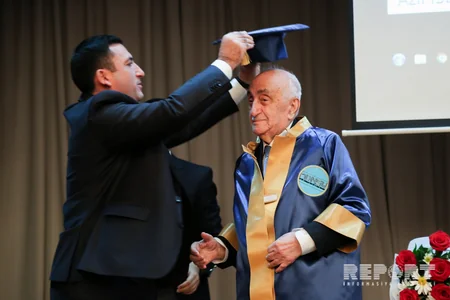 Xoşbəxt Yusifzadəyə Azərbaycan Dövlət Neft və Sənaye Universitetinin fəxri professoru adı verilib - FOTO