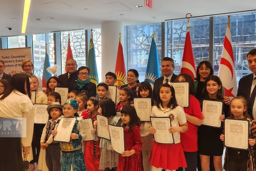 В Турецком доме в Нью-Йорке проведена выставка детского творчества Чудеса Новруза