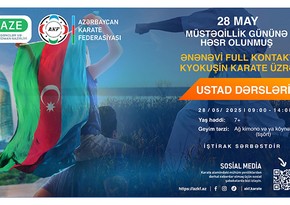 Bakıda 28 May – Respublika Günü münasibətilə karate üzrə seminar təşkil olunub