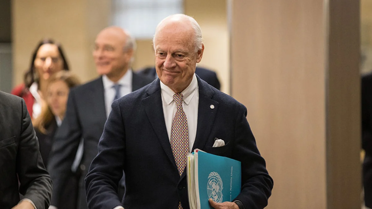 Staffan de Mistura Suriya danışıqlarında iştirak etmək üçün Astanaya gəlib