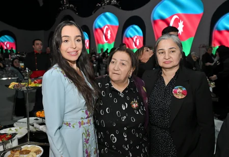 Leyla Aliyeva and Arzu Aliyeva attend Iftar ceremony with mothers of martyrs