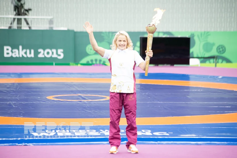 Bakı 2015in ​məşəli Heydər Əliyev adına İdman Arenasında olub