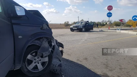 Kürdəmirdə ağır yol qəzası baş verib, xəsarət alanlar var