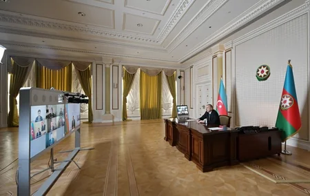 President Aliyev holds videoconference with CISCO executives