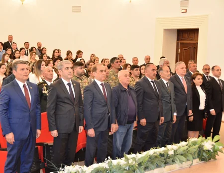 Göyçayda Heydər Əliyevin 100 illik yubileyi qeyd olunub