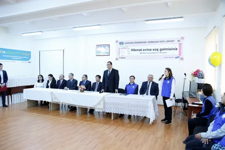 ​Samsung Engineeringin təşəbbüsü ilə Sumqayıtda yeni kitabxana açılıb