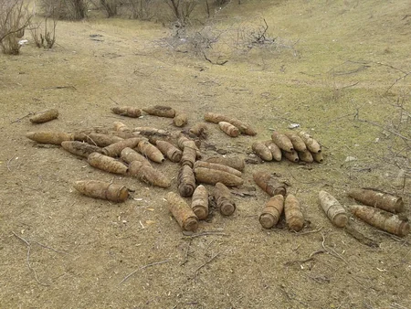 Ağstafada 181 ədəd partlamamış hərbi sursat aşkarlanıb