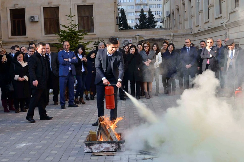 Training on the use of fire extinguishers held at BHOS