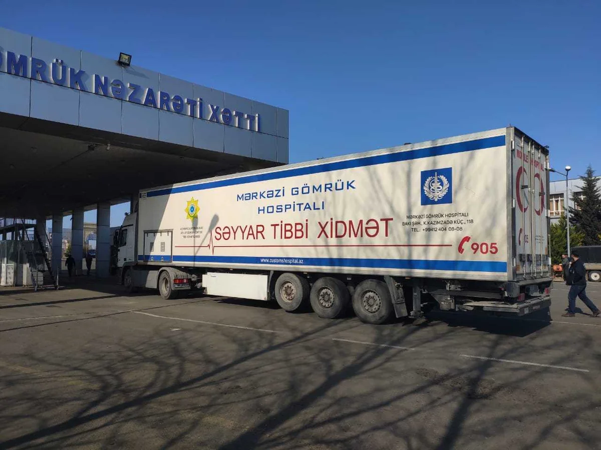 На Билясуварском посту действует выездной госпиталь