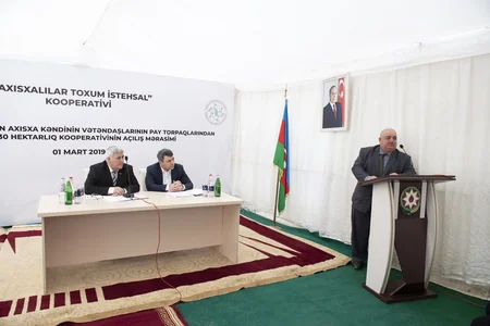 Sabirabadda “Axısxalılar Toxum İstehsal Kooperativi”nin təqdimat mərasimi keçirilib