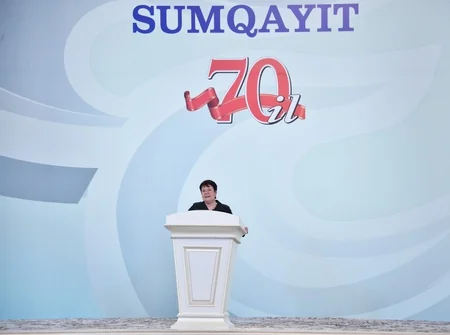 Prezident Sumqayıtın 70 illiyinə həsr olunan tədbirdə iştirak edib - YENİLƏNİB-2