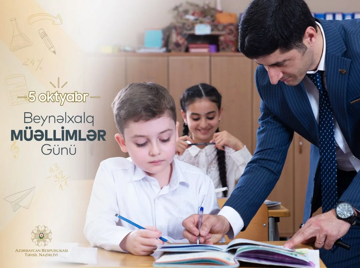 Təhsil naziri müəllimləri təbrik edib