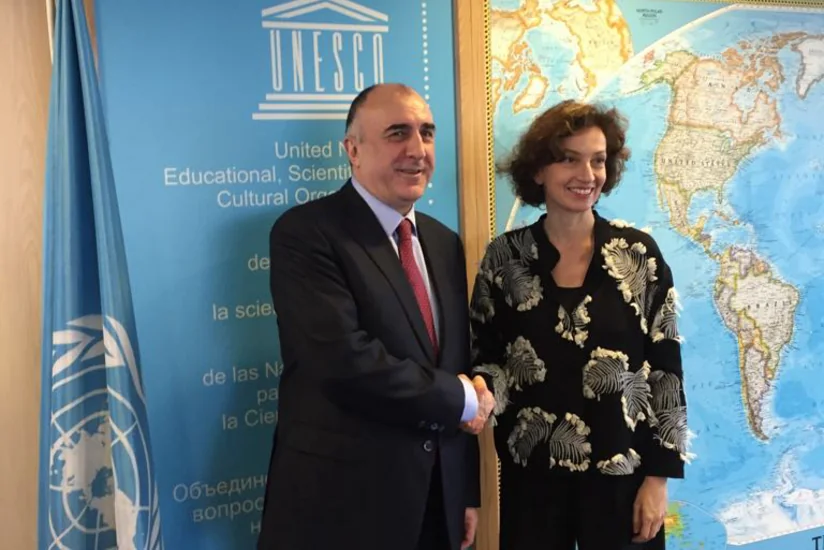 Elmar Mammadyarov meets with UNESCO Director General Audrey Azoulay