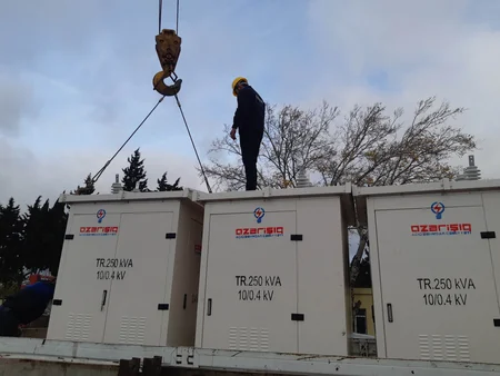 “Azərişıq” Xırdalanda elektrik enerjisi şəbəkəsini yeniləyir