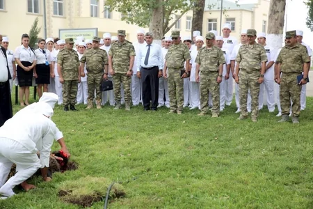 Defense Minister of Azerbaijan attends the opening of a new military hospital in the frontline zone - VİDEO
