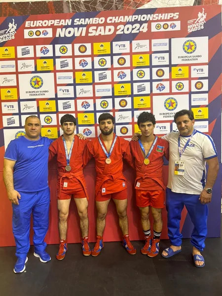 Azərbaycanın gənc və yeniyetmə samboçuları Avropa çempionatında 7 medal qazanıblar