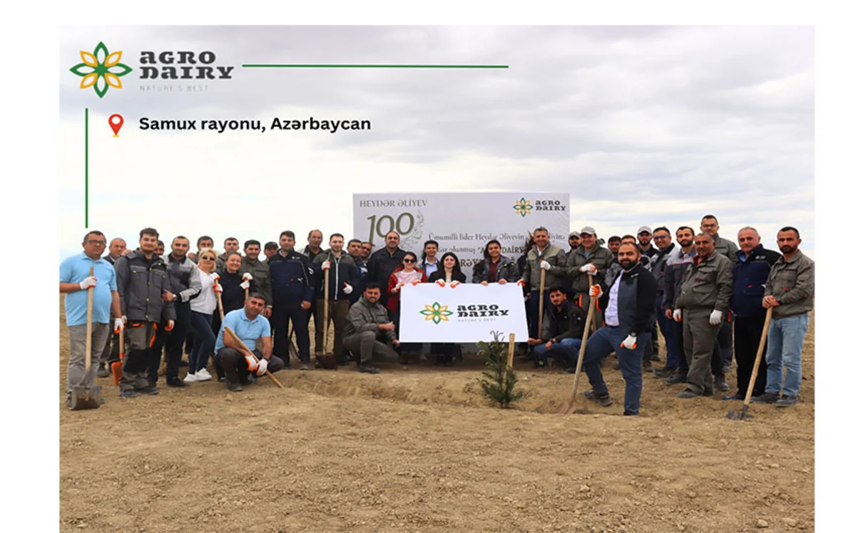 “Agro Dairy” “Hərəyə bir ağac əkək!” aksiyası keçirib
