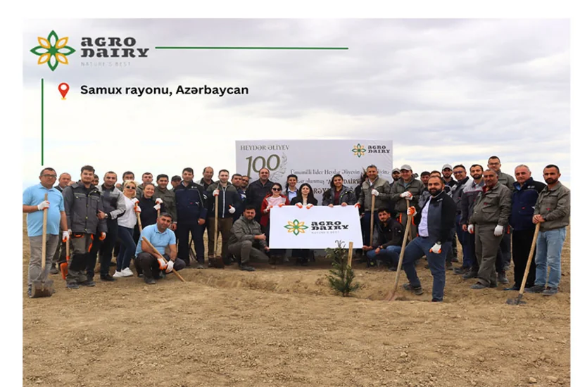 “Agro Dairy” “Hərəyə bir ağac əkək!” aksiyası keçirib