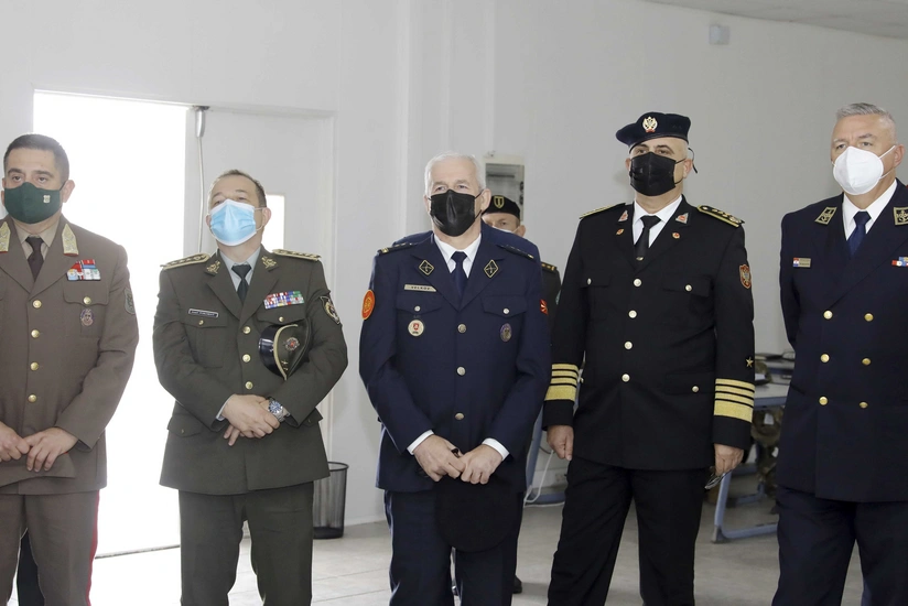 NATO Military Committee members watch Azerbaijan-Turkey-Georgia exercise