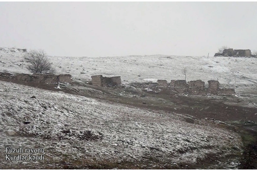Footage from Kurdlar village of Fuzuli