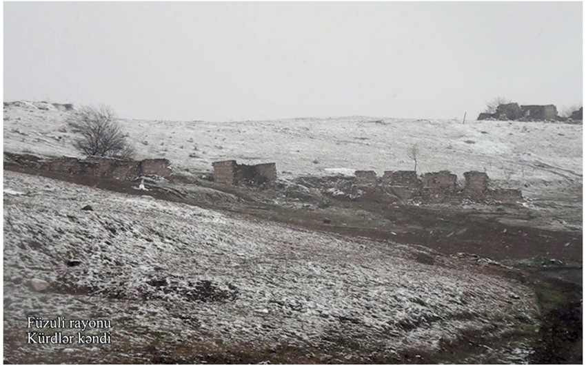 Footage from Kurdlar village of Fuzuli 