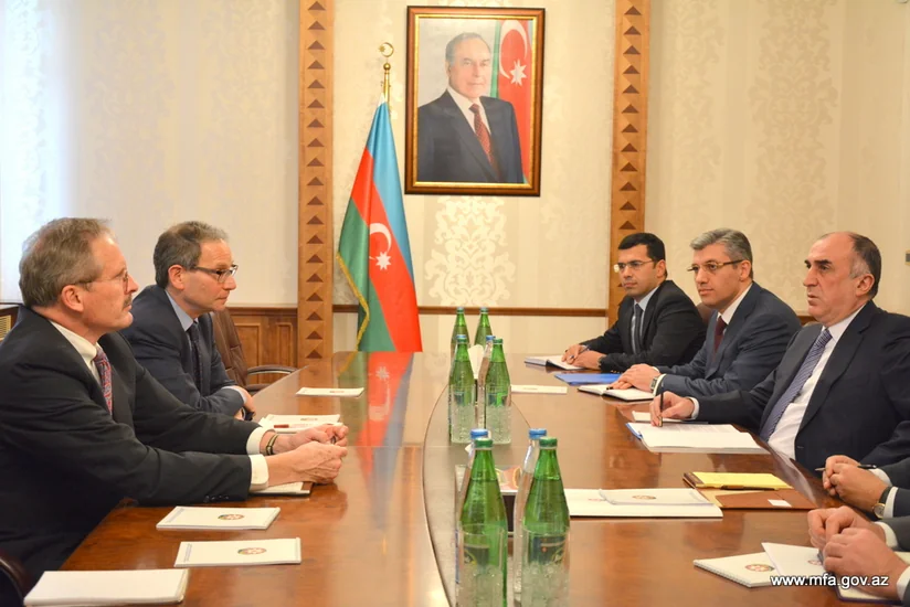 Elmar Məmmədyarov ABŞ Milli Təhlükəsizlik Şurasının Avropa məsələləri üzrə baş direktorunu qəbul edib