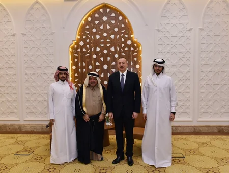 President Ilham Aliyev met with Chairman of Al Faisal Holding and Qatari Businessmen Association in Doha