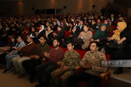 Neftçalada şəhid zabitin xatirəsinə həsr olunan kitab və film təqdim edilib