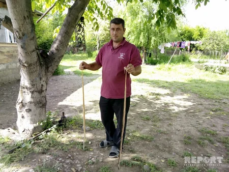 Ağdamda ilanlar evlərə hücum edib - FOTO