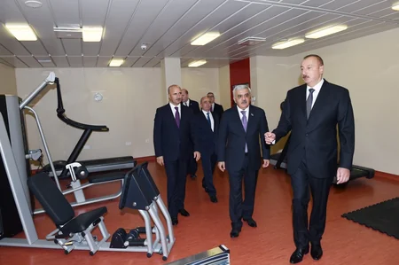 President Ilham Aliyev attends launch of Khankendi’ subsea construction vessel