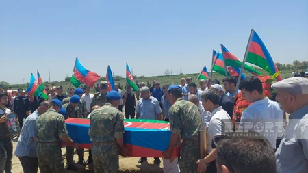 Saatlıda Birinci Qarabağ müharibəsinin şəhidi Namiq Cəfərov dəfn edilib - YENİLƏNİB