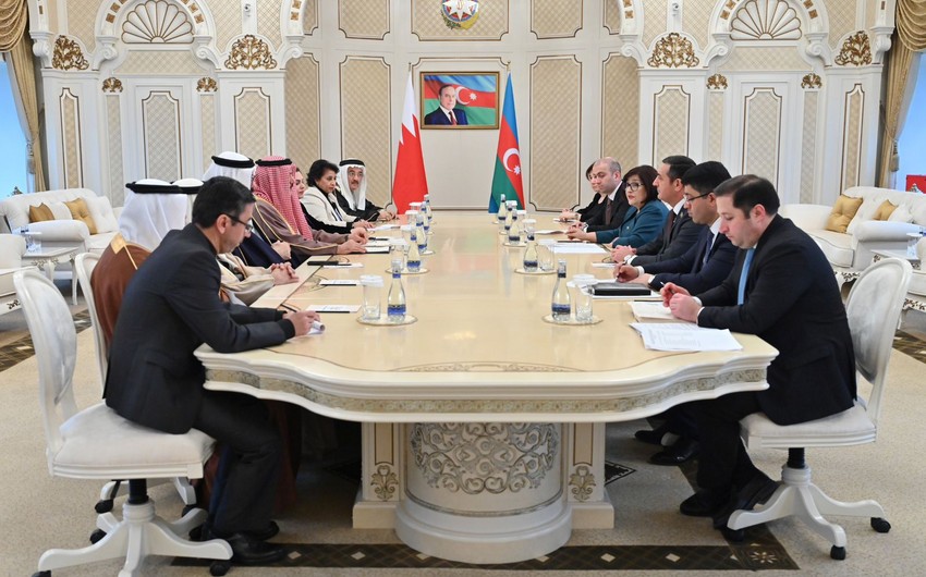 Azerbaijan's Parliament Speaker meets with Speaker of Council of Representatives of Bahrain