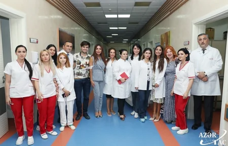 Leyla Əliyeva Heydər Əliyev Fondunun layihələri çərçivəsində Bakının bir sıra tibb müəssisələrində olub - FOTO