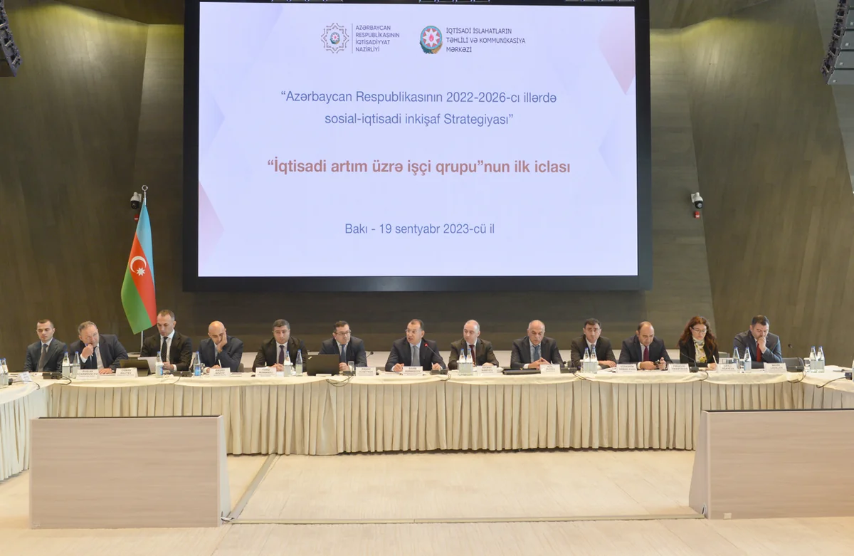 “İqtisadi artım üzrə işçi qrupu”nun ilk iclası keçirilib