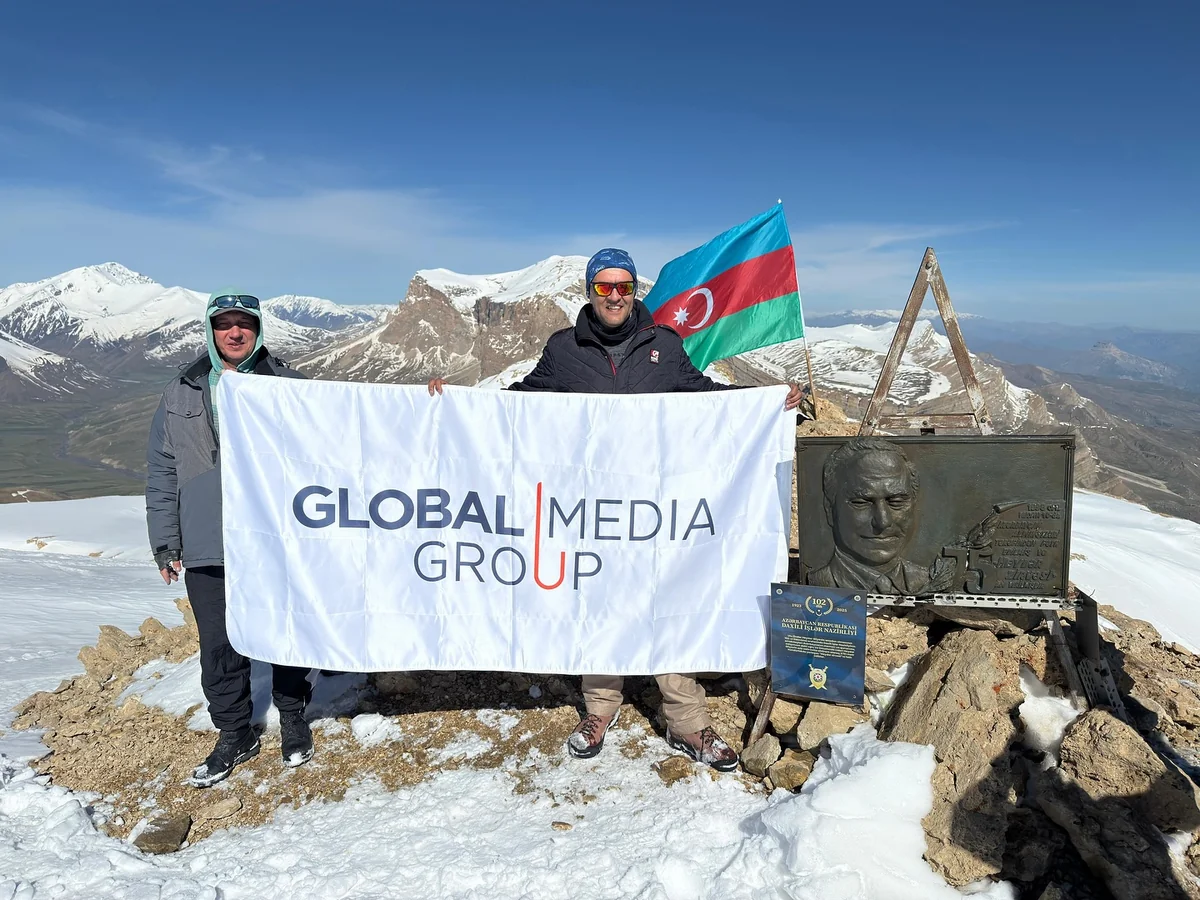 Global Media Group's employee makes trek to Heydar Peak