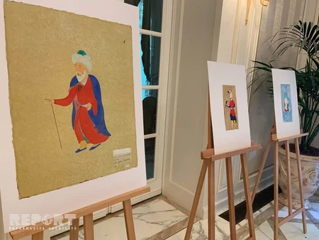 Parisdə azərbaycanlı rəssamın sərgisi keçirilib