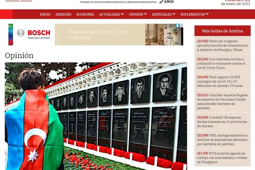 January 20 tragedy on Peruvian media 