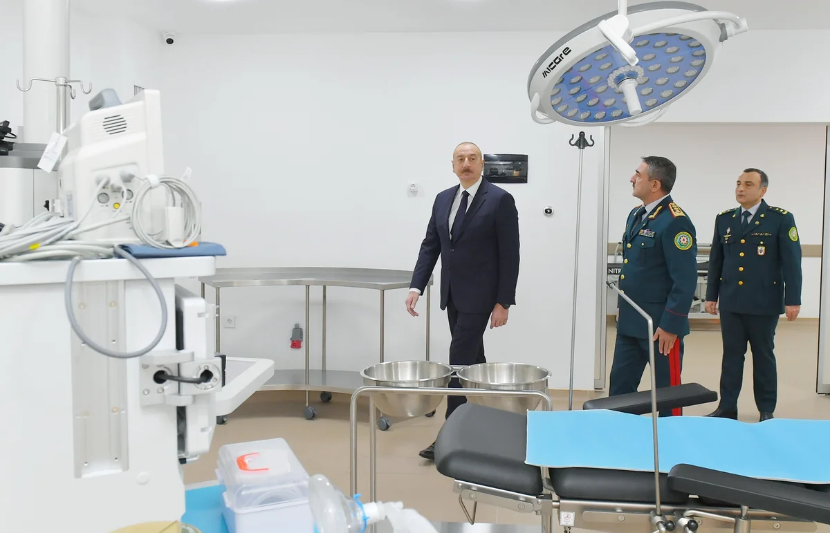 Prezident Bakıda DSX-nin yeni hərbi hospital kompleksinin açılışında iştirak edib - YENİLƏNİB